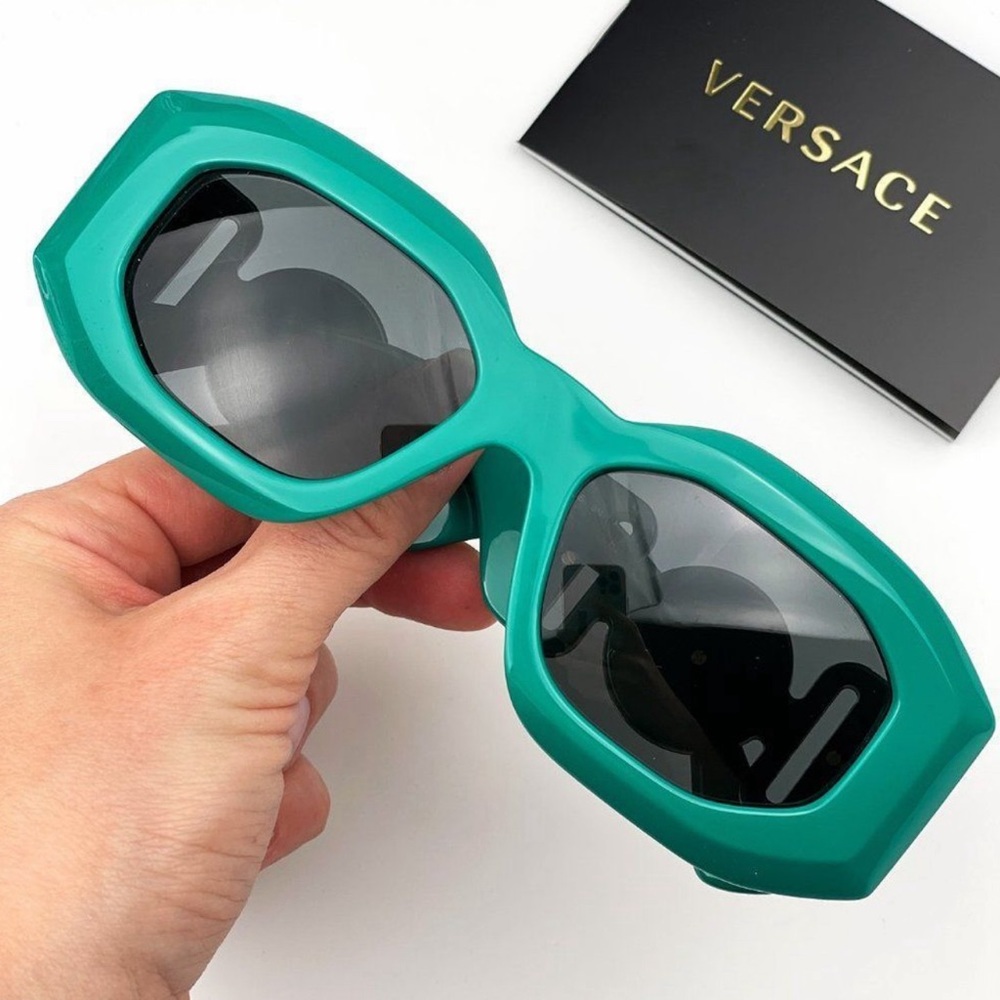 Versace MAXI MEDUSA BIGGIE Sunglasses Turquoise/Aqua - Picture 7 of 8